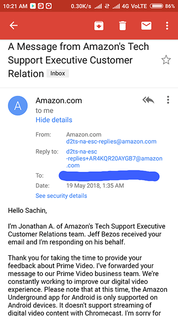 bezos support bezos support