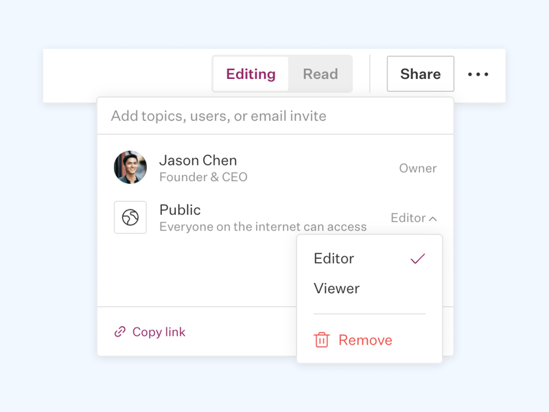 Public Edit Sharing Screenshot Public Edit Sharing Screenshot